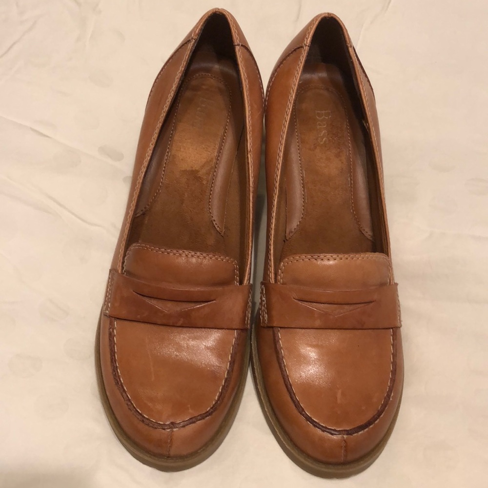 Bass penny loafer heels